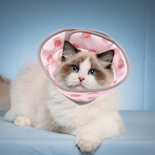 Weiches Katzen-Genesungshalsband, 9,9–13,9 cm, Katzenkegelhalsband, Anti-Biss-Leck-Wundheilung, Sicherheitskegel für Katzen, Werkzeuge zum Schutz von Haustieren nach Operationen oder Verletzungen für
