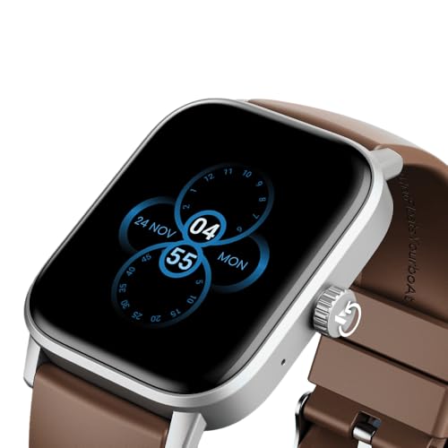 Image of boAt Wave Astra Neo Smartwatch Bluetooth Calling, 1.83 inch HD Display, Health & Wellness Suite, IP68 Resistance, Functional Crown (Timber Brown)