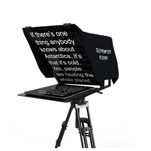 Leeventi Teleprompter 4.0 Multi-Compatible with Smartphones, Camcorder, DSLR Cameras