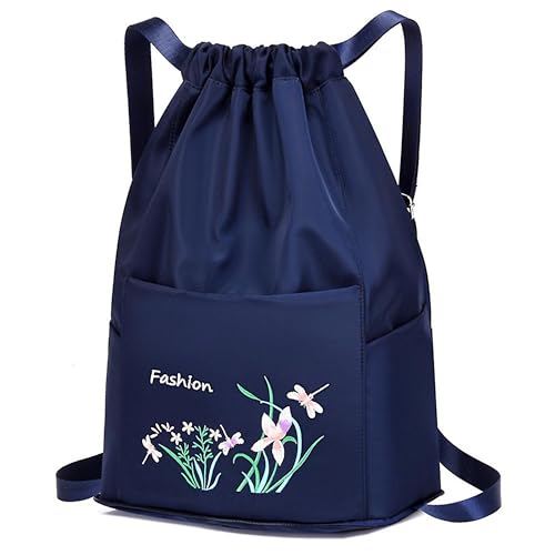 Image of SRZ School Bag College Bag Backpack for women Travel bag Polyester Trendy Stylish Backpack Drawstring Embroidery
