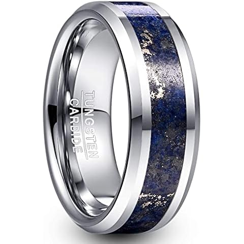 Anillo de tungsteno con lapislázuli Vakki Cover