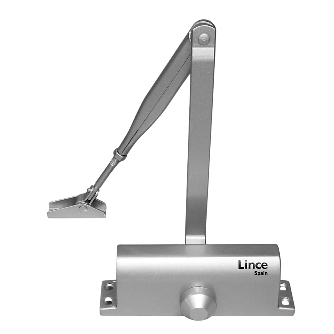 Samozamykacz kompasowy LINCE force 2-3 do drzwi 40-60 kg srebrny