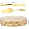 Gold Cake Stand Set, 3 Pcs 12" 14" 16" Large Crystal Metal Round Cake Stands Base Para Pastel For Wedding Party Birthday Reception Celebration - View #8