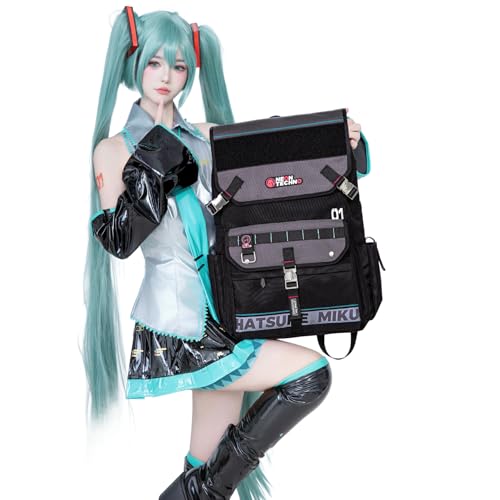 Image of Anime Backpack 25L, Neon EDM Techwear Travel Daypack - Collaboration Series for Hatsune Miku