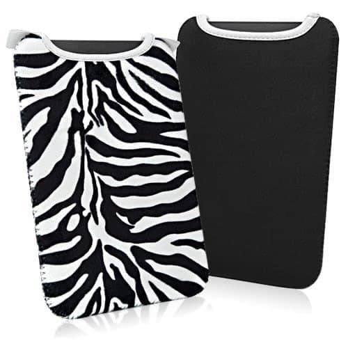 BoxWave Case Compatible with Kobo Clara Colour - Zebra Plush SlipSuit, Animal Print Padded Soft Sleeve