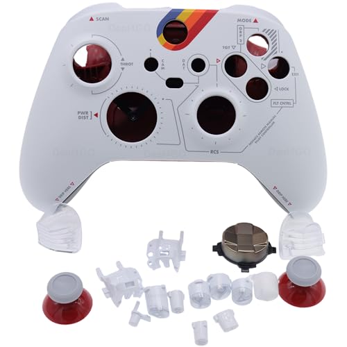 Image of Deal4GO FULL Housing Shell Cover kit w /Buttons Bumper Thumbsticks D-Pad replacement for Xbox Series X|S controller (WHITE Starfield Edition)