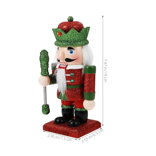 Casse-Noisette Bois Soldat de Noël Figurine de Table Festive