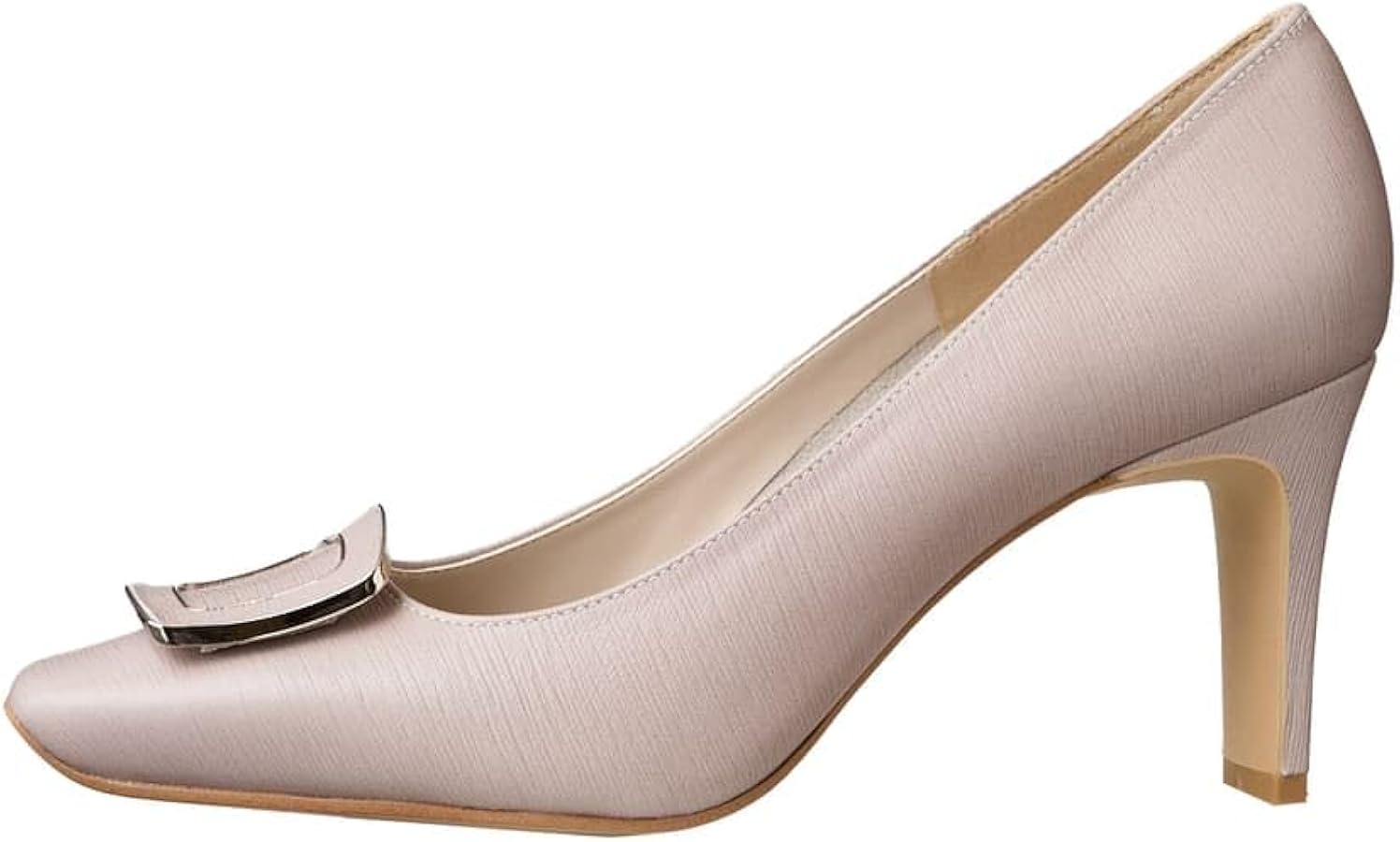 未使用品　ダイアナ　パンプス　低ヒール ダイアナ DIANA ミドルヒールプレーンパンプス （グレースエード