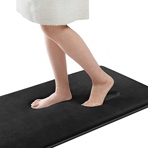La Mejor Lista de Tapete shaggy los 5 mejores. 47 Alfombra Absorbente para Baño, Alfombra para Baño de Terciopelo, Alfombra de Baño Antiderrapante Memory Foam, Alfombra Baño 43 * 61cm, Alfombra de Baño Secado Rápido, Lavable...