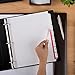 Avery 8-Tab Extra Wide Binder Dividers, Easy Print & Apply Clear Label Strip, Index Maker,White, 1 Set (11439)