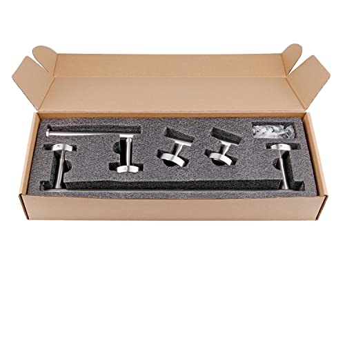 4 Peças Conjunto de Ferragens Para Banheiros, FKmindyq Kit Acessórios para Banheiro, Aço Inox, Insta