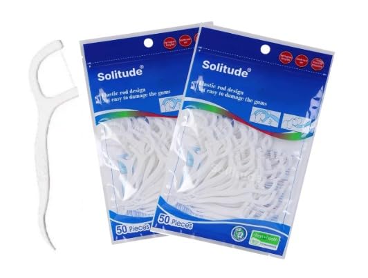 Pack of 100 Tooth Cleaning Dental Floss Fresh Toothpick Cleaners Disposable Teeth Flossing Thread Toothpicks with tongue cleaner Stick Set 50 for Healthy and Breath Gums-image-9
