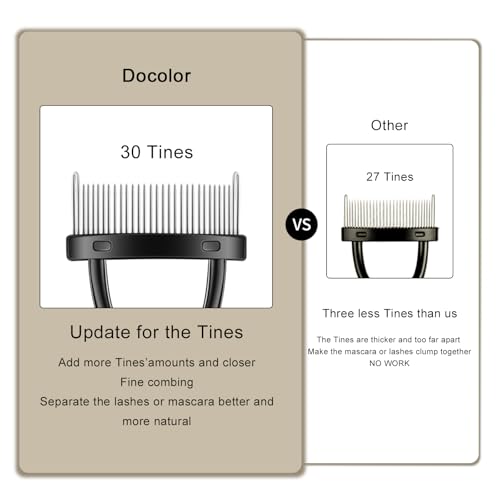 Foto von Docolor Wimpernkamm Wimpernbürste Rostfreier Stahl Wimpern Make Up Comb Sind Entworfen Mascara Für Werkzeug Wimpern Kamm