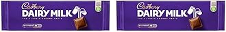 Cadbury Dairy Milk Chocolate Bar, The Classic Creamy Taste, Perfect for Sharing, 300 g (Pack of 2)