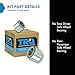 TRQ Rear Wheel Bearing Set Compatible with 2005-2006 Saab 9-2X 1998-2008 Subaru Forester 1993-2007 Impreza 1990-1999 Legacy