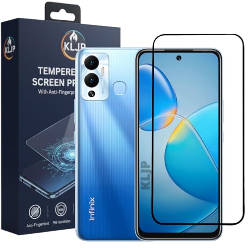 Image of Military-Grade Gorilla Tempered Glass For HOT 12 / HOT 12 PLAY With Installation Kit | Edge to Edge Coverage | Black