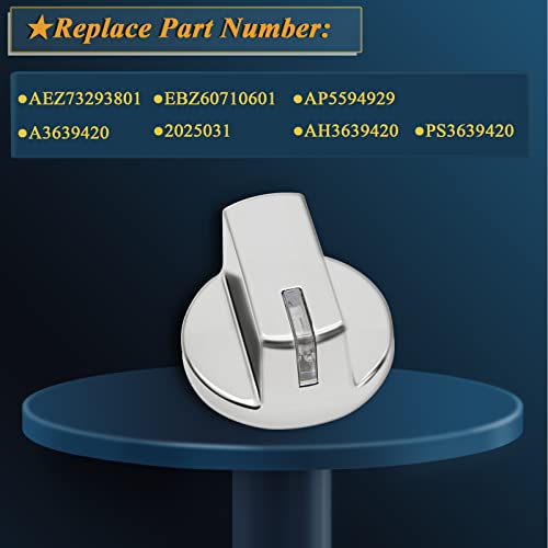 5 Pack Aez73293801 Cooktop Knobs Gas Stove Knobs Replacements Compatibles With Lg Stove/Range Knobs Assembly, Control Knobs Replace 2025031, Ap5594929, Ah3639420, Ea3639420, Ps3639420, Ebz60710601 #TOP2