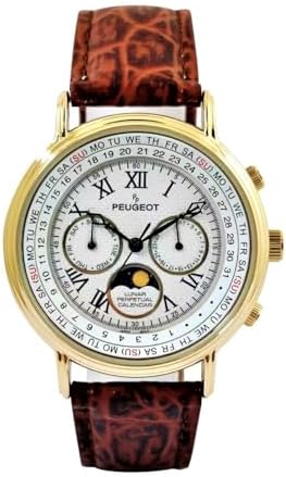 Peugeot Vintage Multi-Function Watch, Perpetual Calendar with Moon Phase