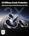 【高透過写真・50kg耐衝撃】ESR iPhone 17 Pro カメラフィルム iPhone 17 Pro Max カメラフィルム 米軍MIL規格 曇り防止 いphone17Pro カメラ保護 16Pro/16Pro Max/15 Pro/15 Pro Max/14 Pro/14 Pro Max カメラ保護 Armoriteシリーズ 1パック クリア #3