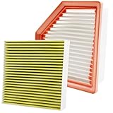 Capume 2PCS Cabin Engine Air Filter Kit JM277 JMRA0A Fits for Rogue 2021 2.5L, Rogue 2022 2023 2024
