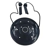 Durlo Esculpidor de cintura, disco de torsión, tabla de torsión con planta de masaje y bandas de resistencia, para ejercicio aeróbico, color negro.