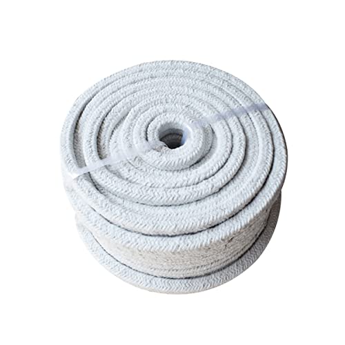 Joint fibre céramique 20x20 mm pour porte de poêle, stop fuite fumée tresse 3 mètres