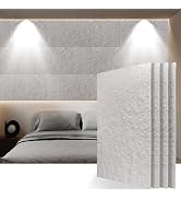 Amazon.com: KASARO 3D Faux Stone Wall Panels, 4 PCS PU Wainscoting ...