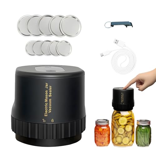 HAPIGO One-Touch Automatic Vacuum Food Sealer Machine for Cans Mason