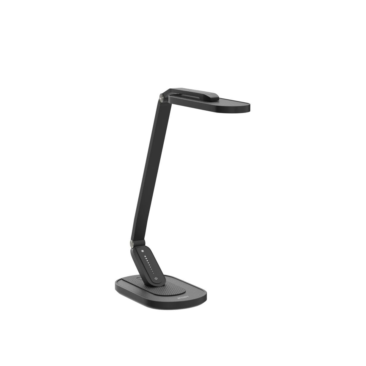 JKSWT Lampe de bureau LED protectrice des yeux, 72 LED, 9 niveaux luminosité, 5 modes couleur, USB recharge, tactile mémoire