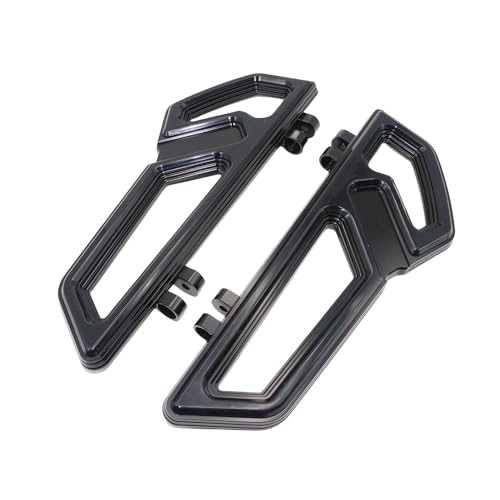 Repose-Pieds Avant Noirs pour Moto Harley Dyna Touring en Aluminium CNC