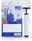 Vacuum Bags Air Tight Seal Moving Bags [4 Pack] Jumbo Size Hand Pump Included Vacuum Storage Bags for Clothes Storage Bags Vacuum Sealed Travel Bag Premium Space Saving Protector Heavy Duty Bags