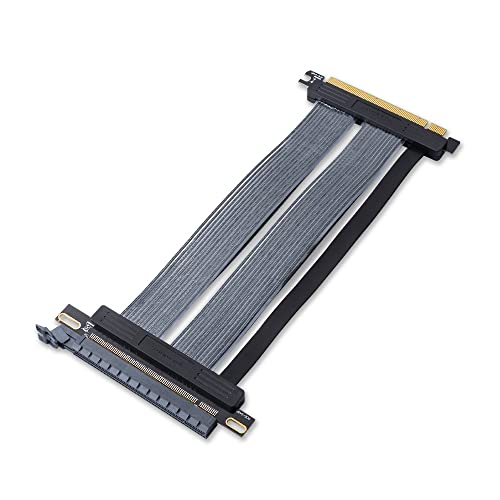 Tecware PCIE GEN 4.0 Riser Extension Cable for Vertical GPU Mount (PCIE 4.0 Straight (180 Degree)) Tecware PCIE GEN 4.0 Riser Extension Cable for Vertical GPU Mount (PCIE 4.0 Straight (180 Degree))