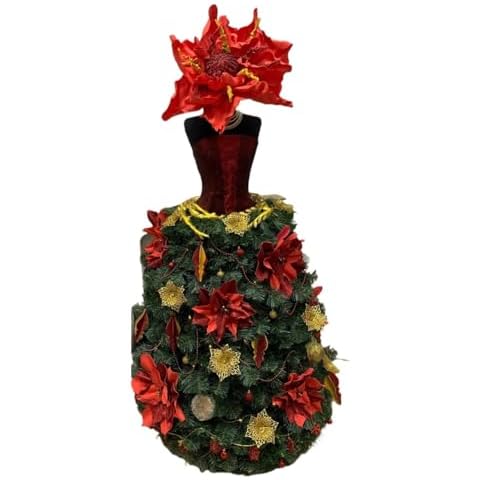 Fast Sleep Real Touch DIY Artificial Flower, Mannequin Christmas Tree with Handmade Toys, Mannequin Dress Form Christmas Tree(Express DELIVERY) Cover