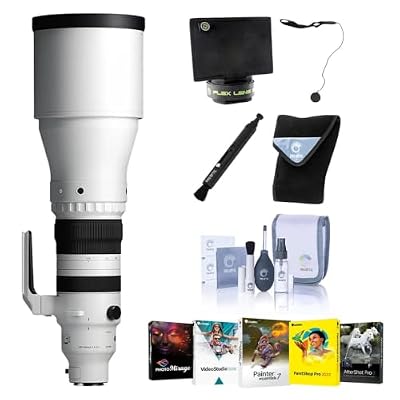Sigma 300-600mm f/4 DG OS Sports Lens for L Mount, White, Bundle with Filter Kit, Pen Cleaner, Software and Cleaning