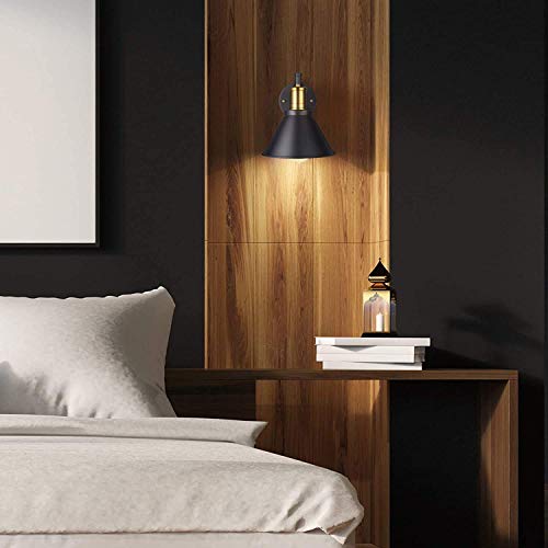 Aplique de pared industrial con brazo oscilante e interruptor para iluminar el dormitorio 6