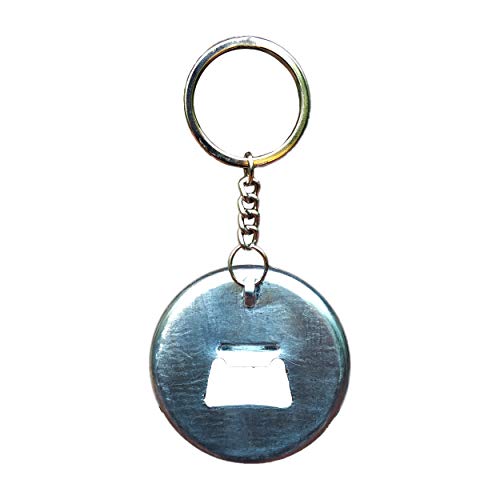 HOLA keychain White Color Handmade Mental Health First Glossy Finish Design Pack of 1