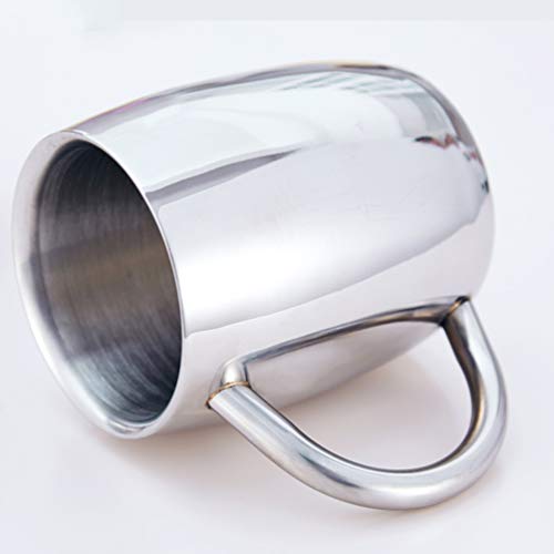 UPKOCH Copo de vinho e coquetel de aço inoxidável com camada dupla Caneca térmica Copos de cerveja C