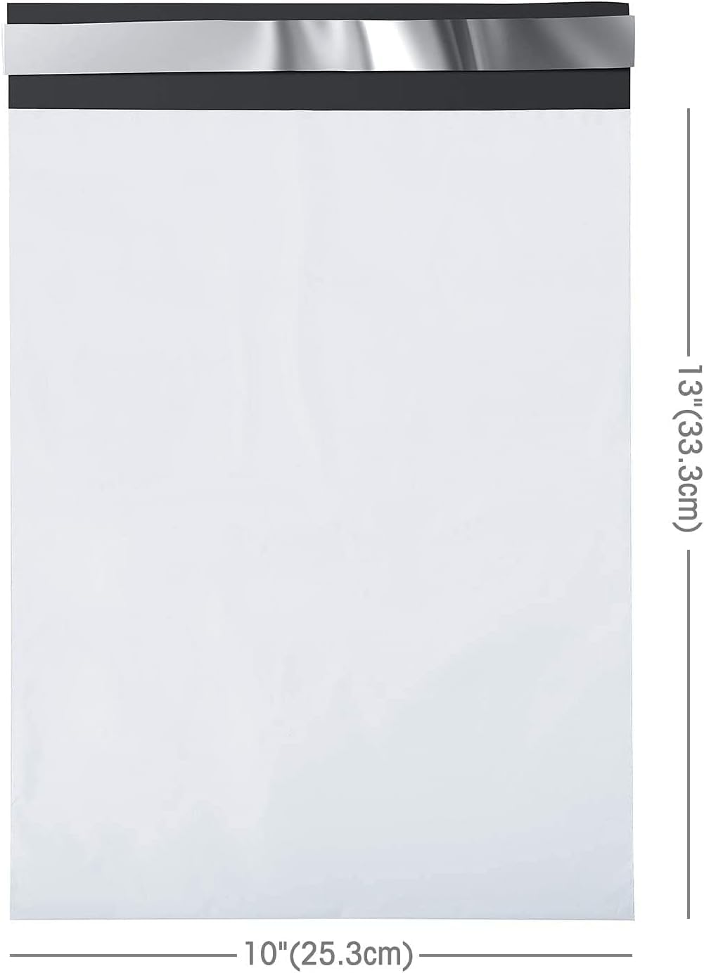 Elosh White Poly Mailers Shipping Envelopes, 10x13 inches, 2.5 Thickness, Waterproof, Self-Sealing, Multipurpose, Enhanced Durability (200)