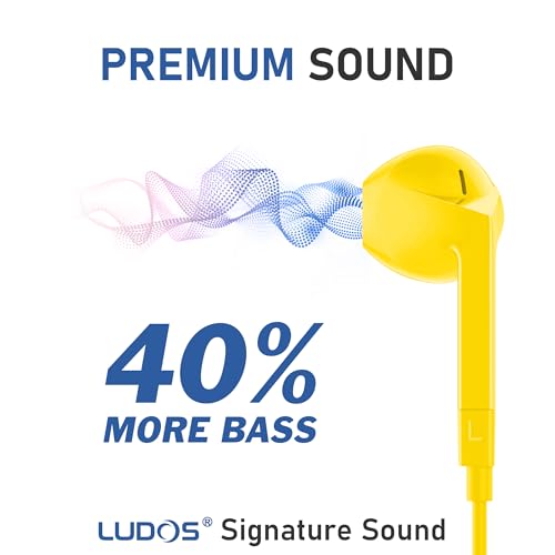 Image of LUDOS FEROX USB C Headphones for iPhone 17 16 15 Pro Max Plus Air iPad Pro, 5 Years Warranty, USB-C Earbuds for Samsung Galaxy S24 S23 Ultra S22 S21 FE S20 Z Flip 3 Fold 4 A53, USB Type C Earphones