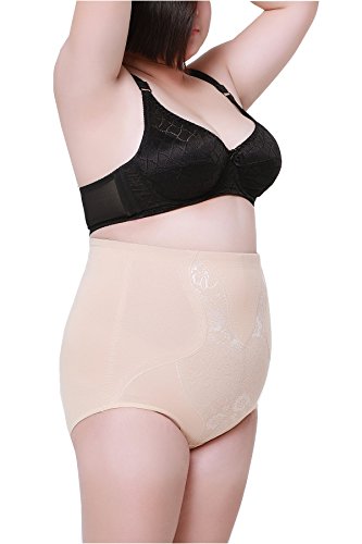 Max Shape Women's High Waist Tummy Control Silm Panty Plus Size (Black 4XL) - Thumbnail 2