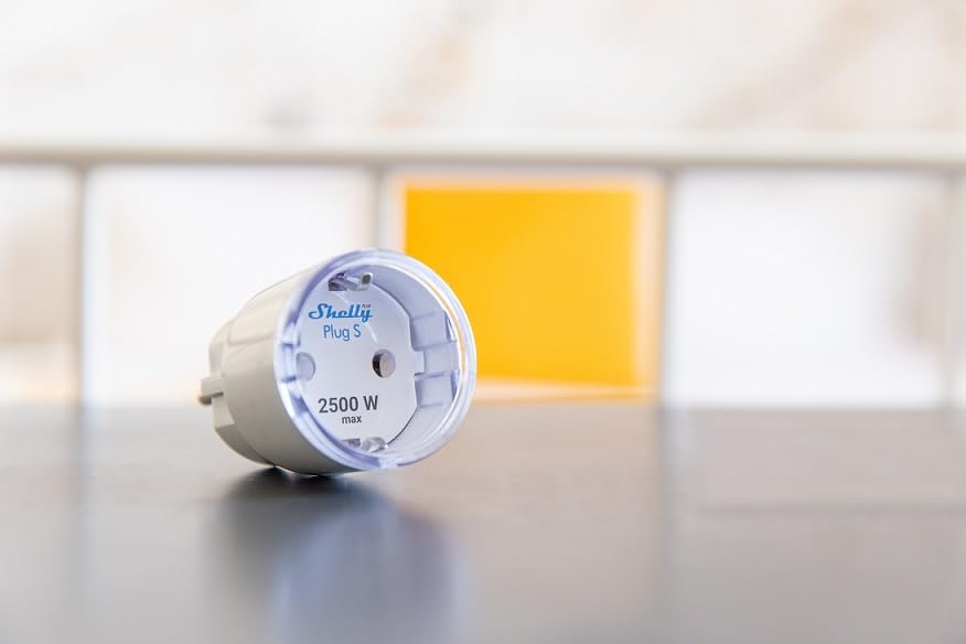 Shelly Plus Plug S 12A kištukas su el.sąnaudų matavimu, modelis - PlugS
