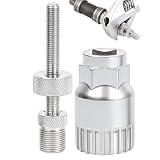 Extractor de pedalier para bici Herramienta de Manguito con Varilla de