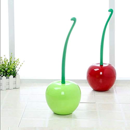 Flyes Cherry Apple - Escobilla de plástico para Inodoro con Base