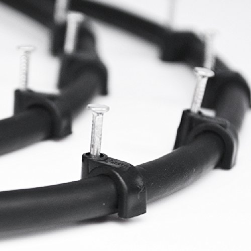 Qualgear 6Mm Cable Clips, Black, 100 Pack, Cc2-B-100-P #TOP3