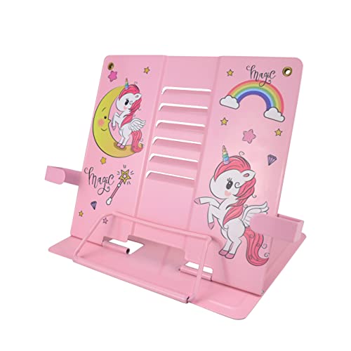 Leseständer Metall, Buchständer Kinder,Buchständer Metall,Buchständer Leseständer,Klappbarer Leseständer,Verstellbar Buchständer,für Lehrbuch, Dokument, Musikbuch,Rezepthalter Cover