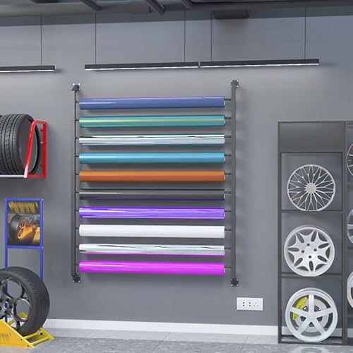 Support de rangement pour rouleau de tissu en métal réglable - 3