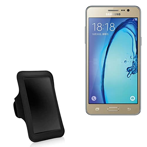BoxWave Case Compatible with Samsung Galaxy On5 - Sports Armband, Adjustable Armband for Workout and Running for Samsung Galaxy On5 - Jet Black