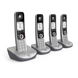 BT Advanced Z Cordless Landline House Phone, 100 Percent Nuisance Call Blocker, Call Block Button, Answering Machine, Quad Handset Pack
