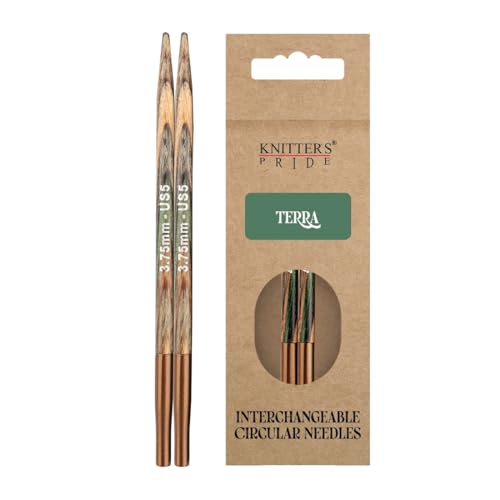 Aiguille interchangeable 3,75 mm Terra Knitter's Pride pour tricot circulaire bois de 10cm