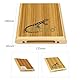 Flache Reise-Cajon-Trommel mit Tasche, leichte, kompakte Cajon mit Gitarrensaiten, schlankes Design (4,6 x 23,6 x 29 cm, 0,7 kg, Zebraholz und Birkenkörper)